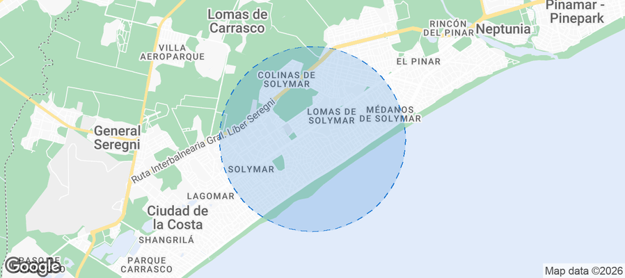Municipio de Ciudad de la Costa Airbnb map